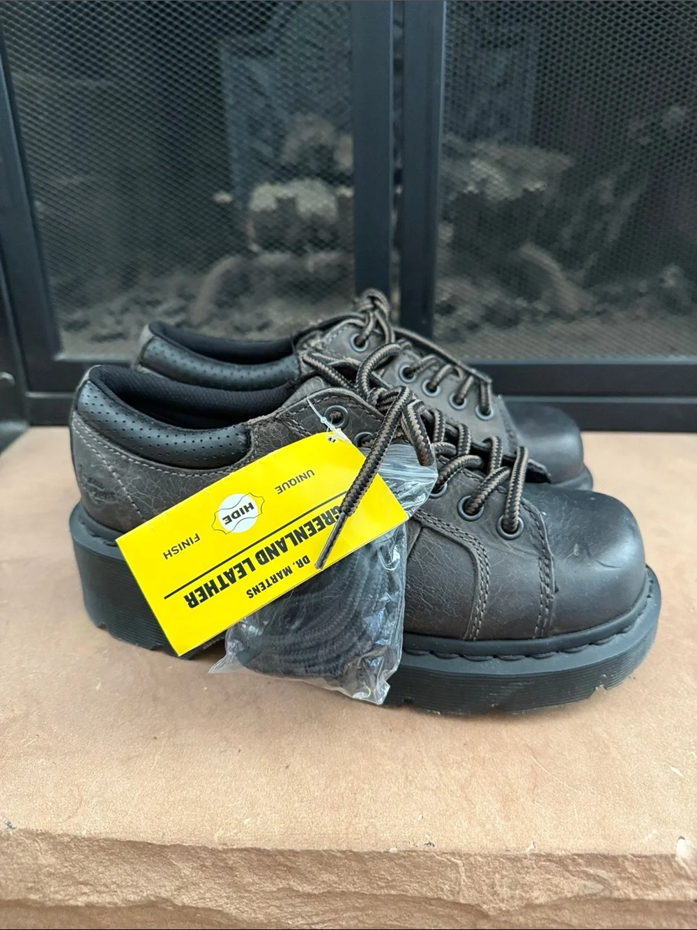 VTG Y2K Dr. Martens Chunky Melissa Derby Oxford Greenland Leather UK 4 US 6